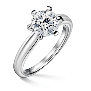 Florence | Zásnubní prsten se středovým diamantem 1.310ct, bílé zlato 50