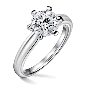 Florence | Zásnubní prsten se středovým diamantem 1.310ct, bílé zlato 53