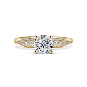 Luna | Zásnubní prsten se středovým kamenem 1.000ct, žluté zlato, s diamanty 65