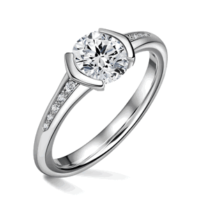 Harmonia | Zásnubní prsten se středovým kamenem 1.310ct, bílé zlato, s diamanty 47