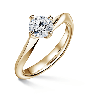 Freya | Zásnubní prsten se středovým diamantem 1.000ct, žluté zlato 46