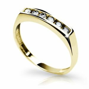 Zlatý prsten DF 1863 ze žlutého zlata, s briliantem 56
