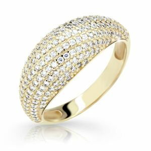 Zlatý prsten DF 2546 ze žlutého zlata, s briliantem 55