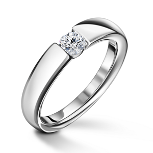 Diona | Zásnubní prsten se středovým diamantem 0.25ct, bílé zlato 49