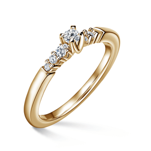Sierra | Zásnubní prsten se středovým kamenem 0.055ct, žluté zlato, s diamanty 47