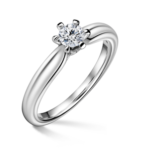 Florence | Zásnubní prsten se středovým diamantem 0.25 ct, bílé zlato 46