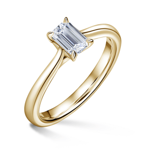 Arlene | Zásnubní prsten se středovým diamantem 0.7ct, žluté zlato 50