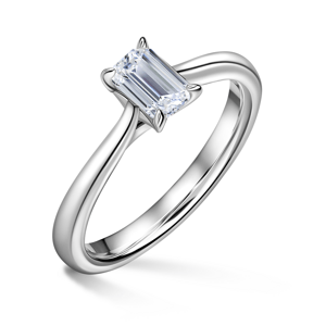 Arlene | Zásnubní prsten se středovým diamantem 0.7 ct, bílé zlato 48