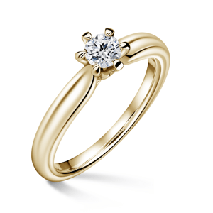 Florence | Zásnubní prsten se středovým diamantem 0.25 ct, žluté zlato 46