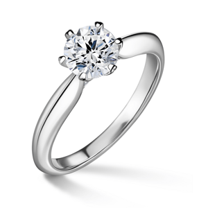 Mira | Zásnubní prsten se středovým kamenem 0.9ct, bílé zlato, s diamanty 47