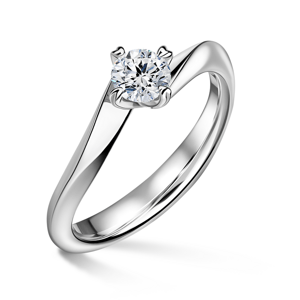 Freya | Zásnubní prsten se středovým diamantem 0.500ct, bílé zlato 46