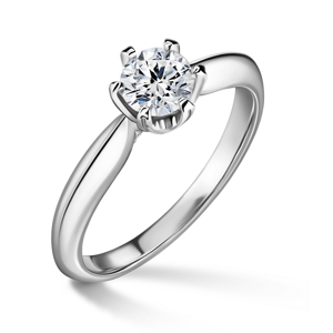 Mira | Zásnubní prsten se středovým kamenem 0.5ct, bílé zlato, s diamanty 47