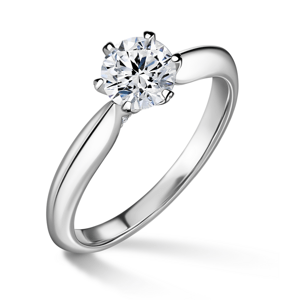 Mira | Zásnubní prsten se středovým kamenem 0.72ct, bílé zlato, s diamanty 47