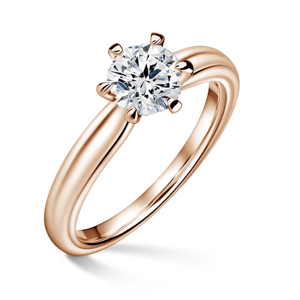 Florence | Zásnubní prsten se středovým diamantem 0.700ct, růžové zlato 54