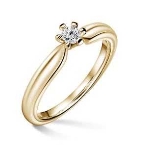 Florence | Zásnubní prsten se středovým diamantem 0.180ct, žluté zlato 46