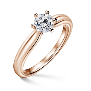 Florence | Zásnubní prsten se středovým diamantem 0.500ct, růžové zlato 48