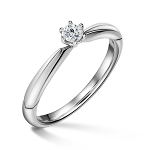 Minerva | Zásnubní prsten se středovým diamantem 0.085 ct, bílé zlato 47