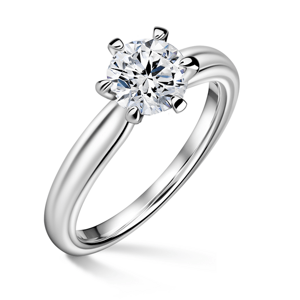 Florence | Zásnubní prsten se středovým diamantem 0.900ct, bílé zlato 51