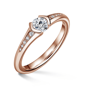 Harmonia | Zásnubní prsten se středovým kamenem 0.500ct, růžové zlato, s diamanty 47