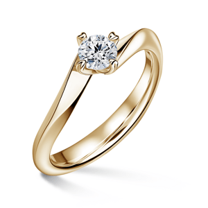 Freya | Zásnubní prsten se středovým diamantem 0.400ct, žluté zlato 46