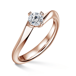 Freya | Zásnubní prsten se středovým diamantem 0.500ct, růžové zlato 46
