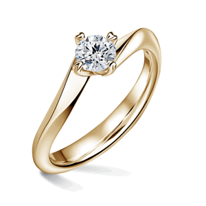 Freya | Zásnubní prsten se středovým diamantem 0.700ct, žluté zlato 60