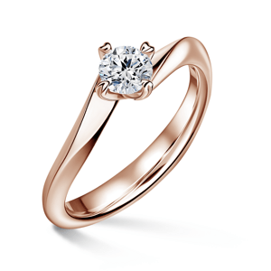 Freya | Zásnubní prsten se středovým diamantem 0.700ct, růžové zlato 46