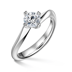 Freya | Zásnubní prsten se středovým diamantem 0.900ct, bílé zlato 47