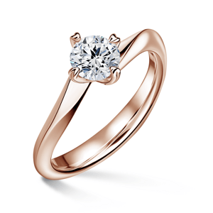 Freya | Zásnubní prsten se středovým diamantem 0.900ct, růžové zlato 52