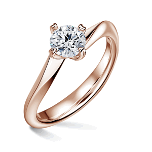 Freya | Zásnubní prsten se středovým diamantem 0.900ct, růžové zlato 57