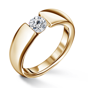 Diona | Zásnubní prsten se středovým diamantem 0.500ct, žluté zlato 51