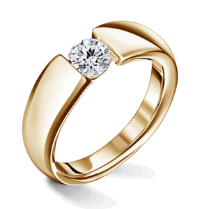 Diona | Zásnubní prsten se středovým diamantem 0.500ct, žluté zlato 58
