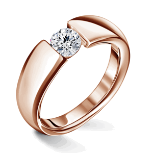 Diona | Zásnubní prsten se středovým diamantem 0.500ct, růžové zlato 46