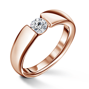 Diona | Zásnubní prsten se středovým diamantem 0.400ct, růžové zlato 47