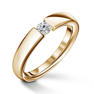 Diona | Zásnubní prsten se středovým diamantem 0.180ct, žluté zlato 46