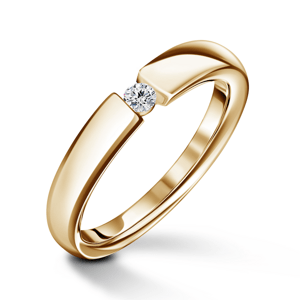 Diona | Zásnubní prsten se středovým diamantem 0.055ct, žluté zlato 46