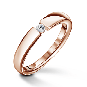 Diona | Zásnubní prsten se středovým diamantem 0.055ct, růžové zlato 46