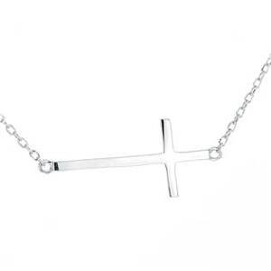 NUBIS® Střibrný náhrdelník s křížem - NB-2114