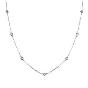 NUBIS® Střibrný náhrdelník se zirkony - NB-2188