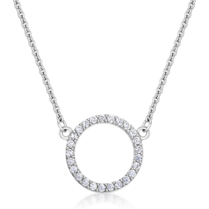 SOFIA stříbrný náhrdelník kruh karma SJ236610.200