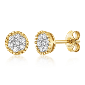 SOFIA DIAMONDS zlaté náušnice s diamantem 0,22 ct GEMBO32200-35