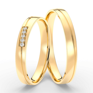 SOFIA zlatý dámský snubní prsten ML65/B-3WYG