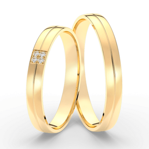 SOFIA zlatý pánský snubní prsten ML65-60/D2-3MYG