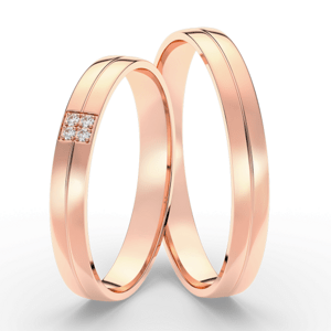 SOFIA zlatý pánský snubní prsten ML65-60/D2-3MRG