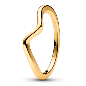 PANDORA zlacený prsten Vlnka 163095C00