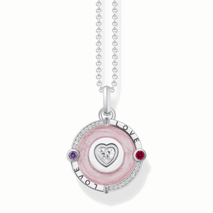 THOMAS SABO náhrdelník Pink heart KE2201-390-9