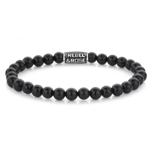 REBEL & ROSE náramek Black Velvet Vintage RR-60121-V