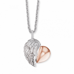 ENGELSRUFER náhrdelník srdce s andělským křídlem ERN-LILHEARTWING-BI