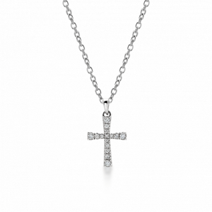 SOFIA stříbrný náhrdelník s křížkem CAMN20770-S-CZ-SS