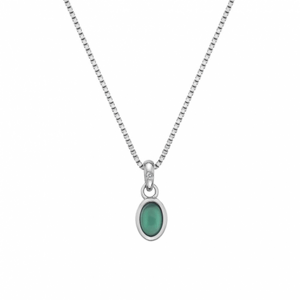 HOT DIAMONDS náhrdelník Green Agate HDDP758